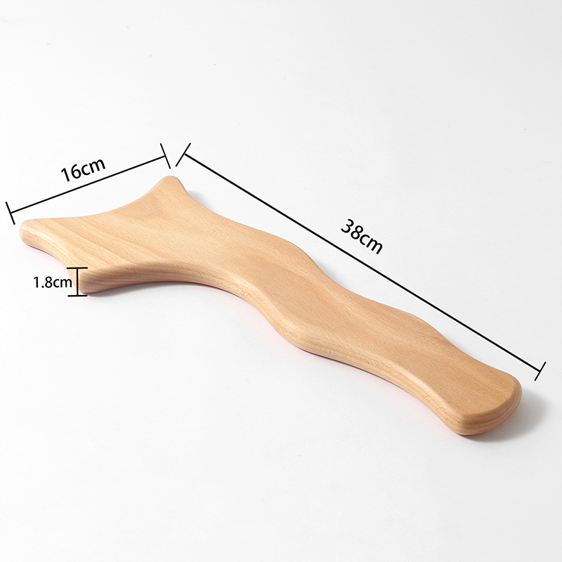 Wooden Gua Sha Massage Board (Beech Wood)