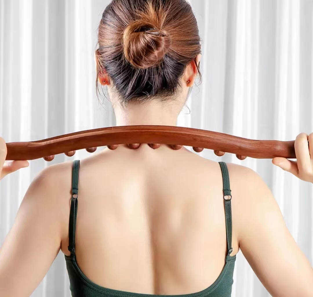 Wooden Body Massage Roller (Carbonized Beech Wood)