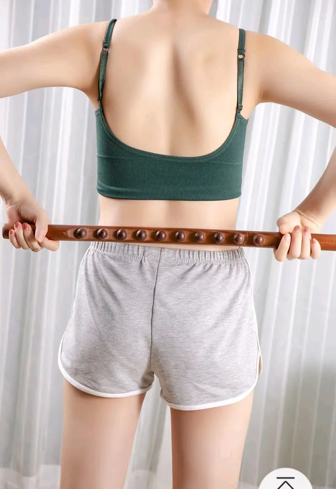 Wooden Body Massage Roller (Carbonized Beech Wood)